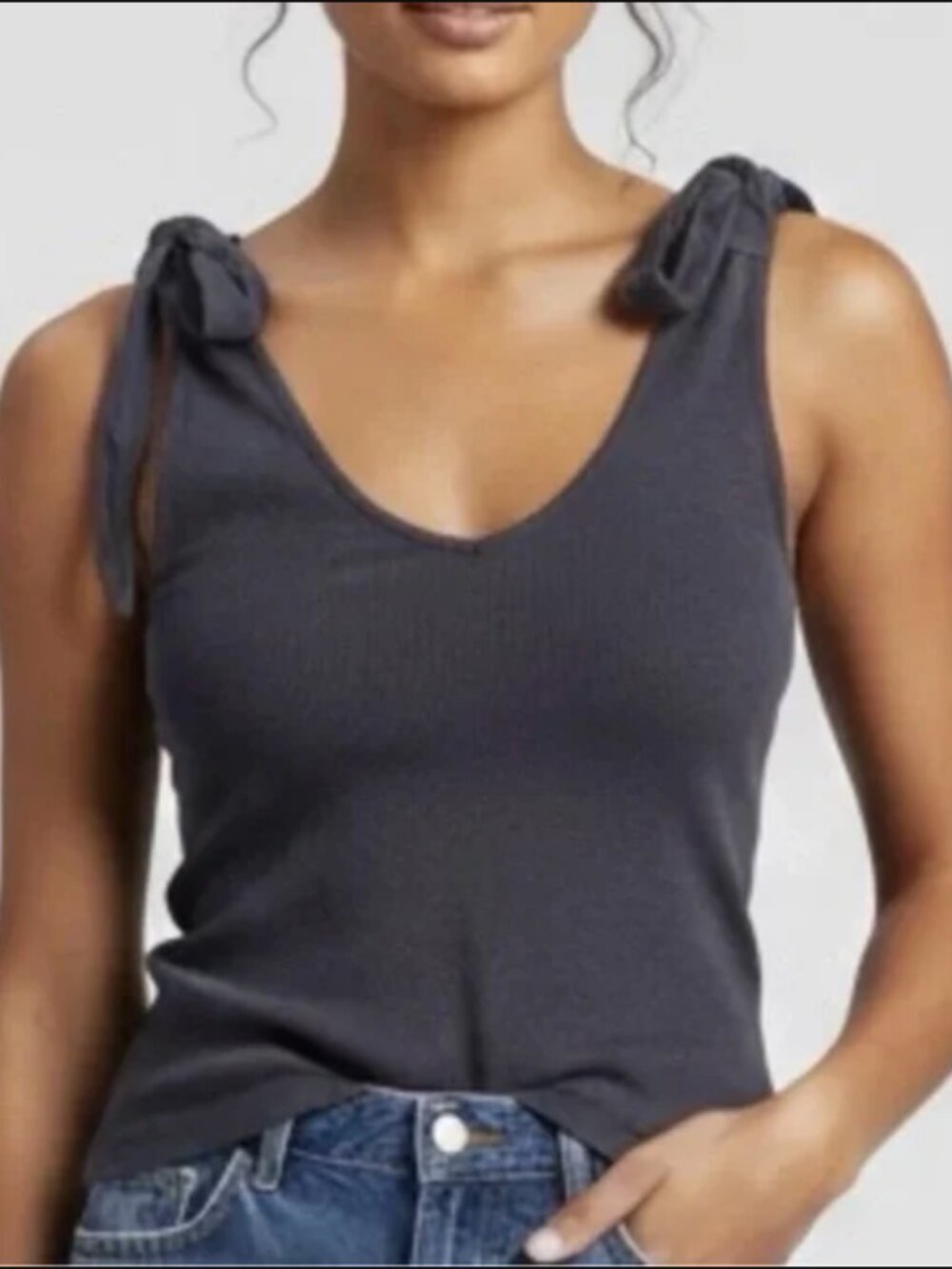 Anthropologie maeve tie shoulder tank